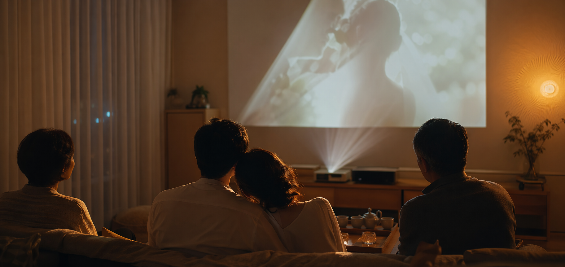 家庭放映婚禮電影故事作品視覺